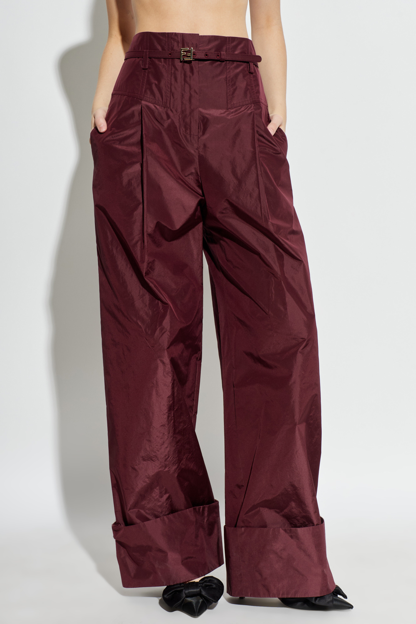 Fendi Loose-Fit Silk Pants | Women's | Vitkac